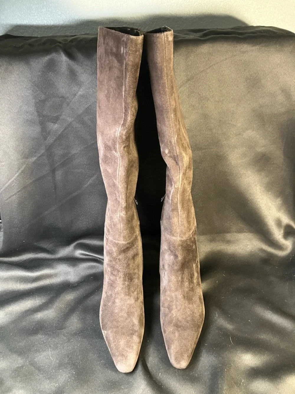 Sam Edelman Sylvia Wide Calf Knee High Boot, 6.5M, Chocolate Brown Suede